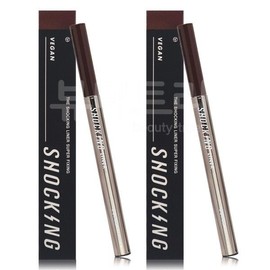 Tony Moly The Shocking Vegan Liner Super Fixing 02 Brown / 토니모리 더 쇼킹 비건 라이너 수퍼픽싱 02브라운X2개