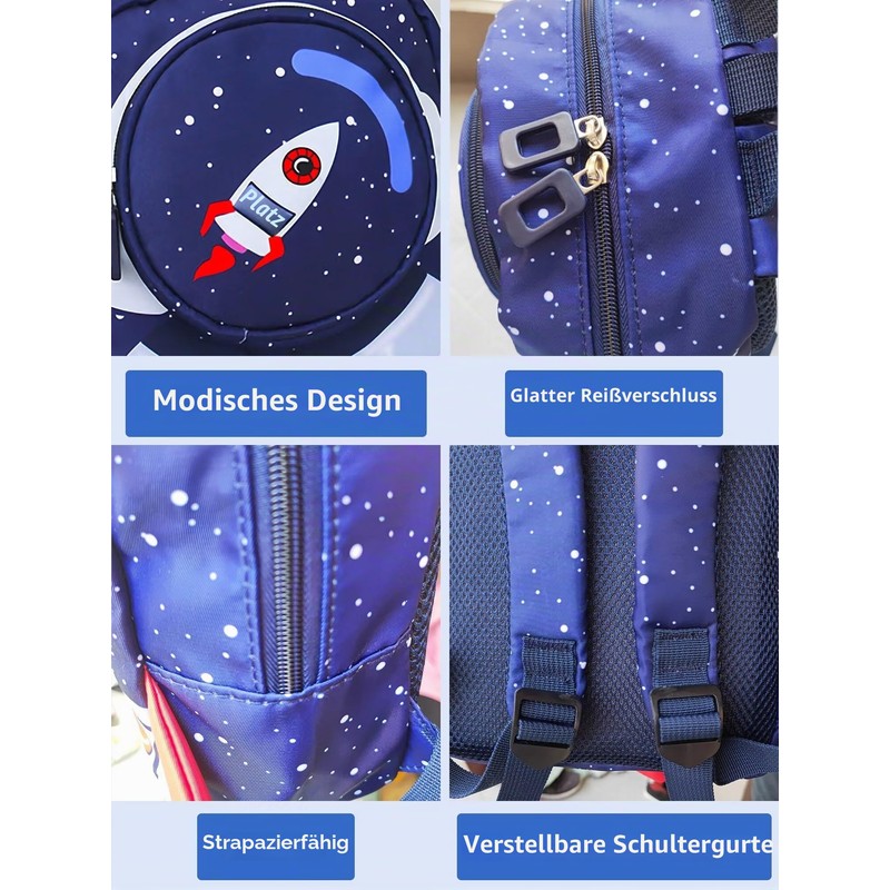 HAN-LBG Kids Backpack Boys Girls with Harness Leash, Toddler Backpack