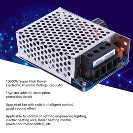 High Power SCR Voltage Regulator Dimming Dimmer Motor Speed Controller Governor Thermostat Dimmer AC Voltage Regulator 10000W