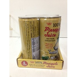 I Pack (4 Cans) Trader Joe's 100% Pineapple Juice