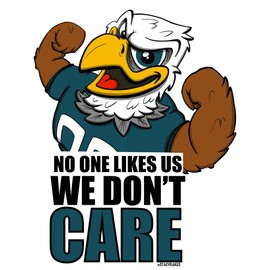 Swoop No One Likes Us Philadelphia Decal - for Cars, Laptops, and More! - Use Inside or Outside - Sticks to Any Flat Smooth Surface