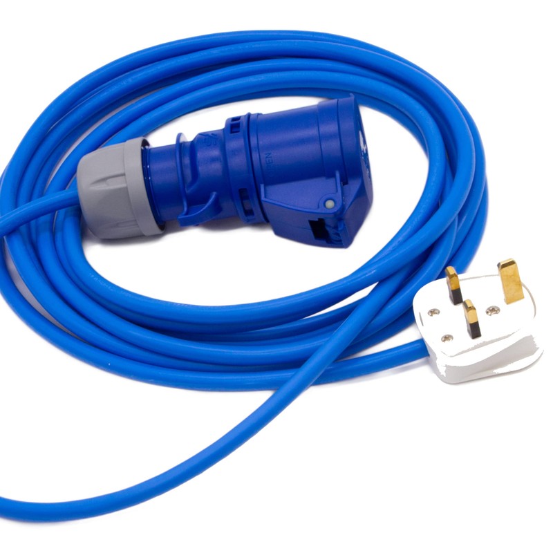 UK Made Mains Power 13Amp UK Plug to 16Amp IP44