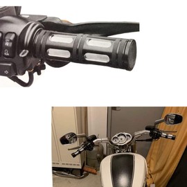 Baceyong 2x Motorcycle Grips, Universal 25mm Grip Bar Waterproof Non Slip Aluminum Motorcycle Handlebar Grips