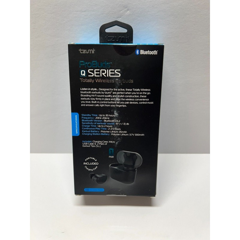 Tzumi Pro Buds Wireless Earbuds Bluetooth