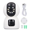 Dual Lens Security Camera Wireless 1080P 2 Way Talk Baby