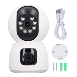 Dual Lens Security Camera Wireless 1080P 2 Way Talk Baby Monitoring Remote WIFI Indoor Home Security Camera