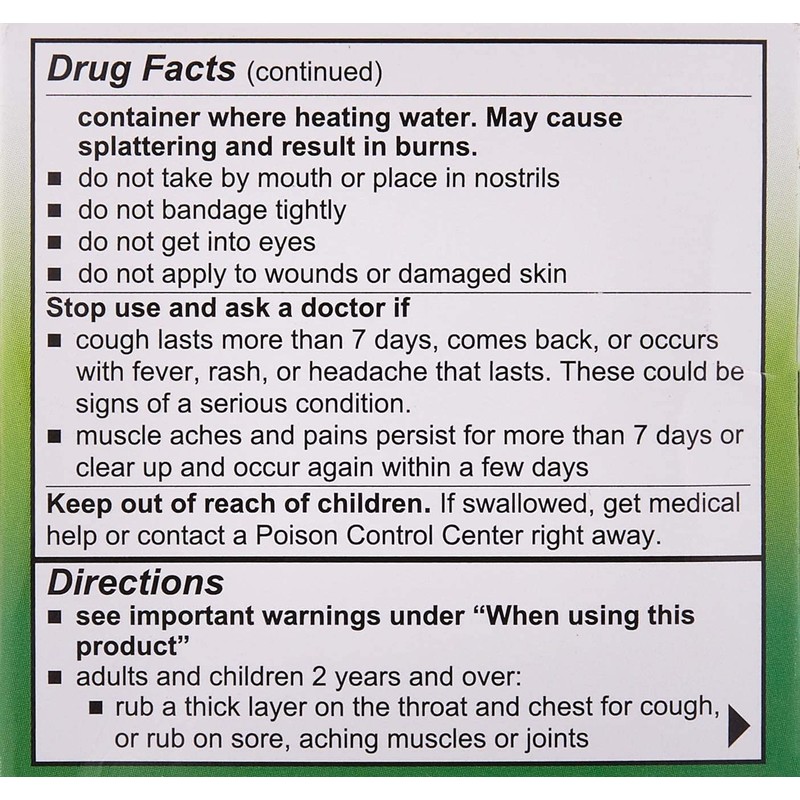 Mentholatum Nighttime Vaporizing Rub - 1.76 oz, Pack of 6