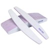 16 Pieces Nail Files 100/180, URAQT Professional Washable Double Sided, Bilateral Half Moon Nail Care Tools, for Home and Salon Use