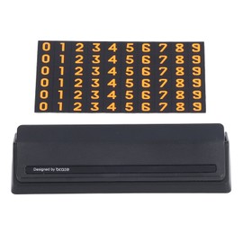 Car Temporary Parking Sign Stable Structure Environmentally Friendly Small Compact Exquisite Number PlateBlack