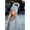 ELIMELI® Winter Hat Women's Hat with Fur Bobble Fleece Lining