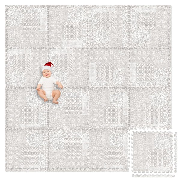 Play Platoon Non-Toxic Extra-Thick Children's Play Mat, 16 Tile -