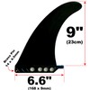 Center Fin 9.1 inches (23 cm) Soft Flex Longboard SUP