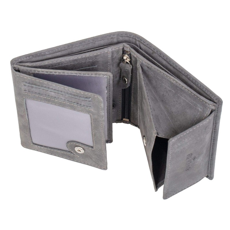 Women's and Men's Genuine Leather Wallet in Portrait Format, Wallet