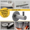 Neuhall 4 x Wall Hooks, Coat Hooks, Wall Towel Hooks,