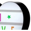 Cinema Light Box Black Heart Shaped LED Light Up Light