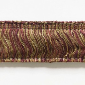 Plankroad Fuschia and Mustard High Quality Decorative Brush Fringe Trim by the yard