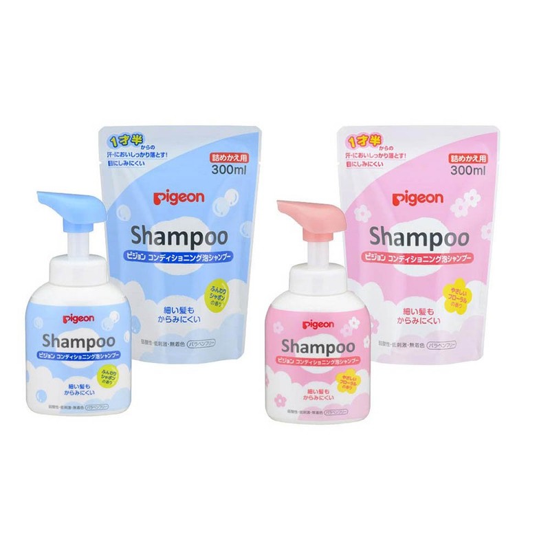 Pigeon Conditioning Foam Shampoo, Fluffy Bubbles, 11.8 fl oz (350