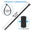Aroono Black Nylon Cable Zip Ties-0.36 x 36 inch, 50