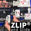 ZLIP® and Slide Shopping Trolley Remover Carbon with Key Ring,