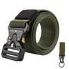 KingMoore Men's Tactical Belt Heavy Duty Webbing Belt Adjustable Military