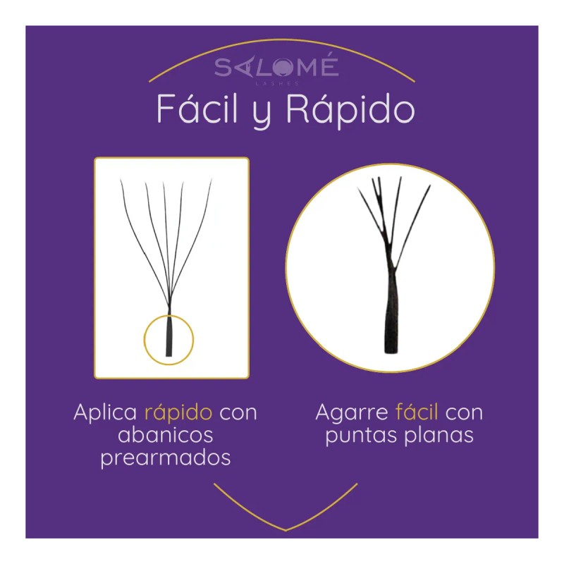 Nagaraku Extensiones De Pestañas 6d W Fibras Tecnológicas
