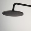 Washly Black Shower System Set Rainfall Spout Round Head with