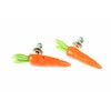 Turnip Carrot Carrot Vegetables Stud Earrings Mini Bling Plug 3D