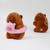 Clearstone Capybara Plush Keychain Chabimaru Float (Unicorn) 18.5cm Brown