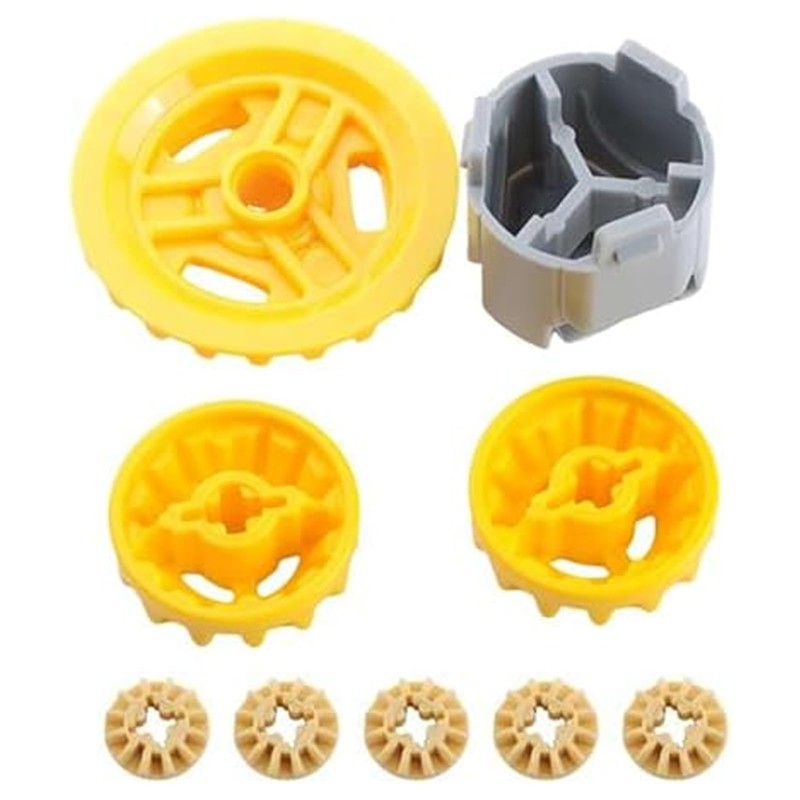 Differentials and Gears. MOC Technical Modification Parts, Compatible with Standard