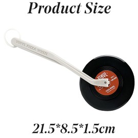 Pizza Wheel Cutter Vintage Vinyl Record - Novelty Gifts for Men Pizza Wheel Cutter Slicer - Novelty Gifts - Quirky Kitchen Aid - Music Gifts - Unique Gadget - Pizza Oven Accessories Pizza Gifts