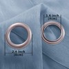 KOUFALL - Juego de 2 paneles de cortinas semitransparentes con