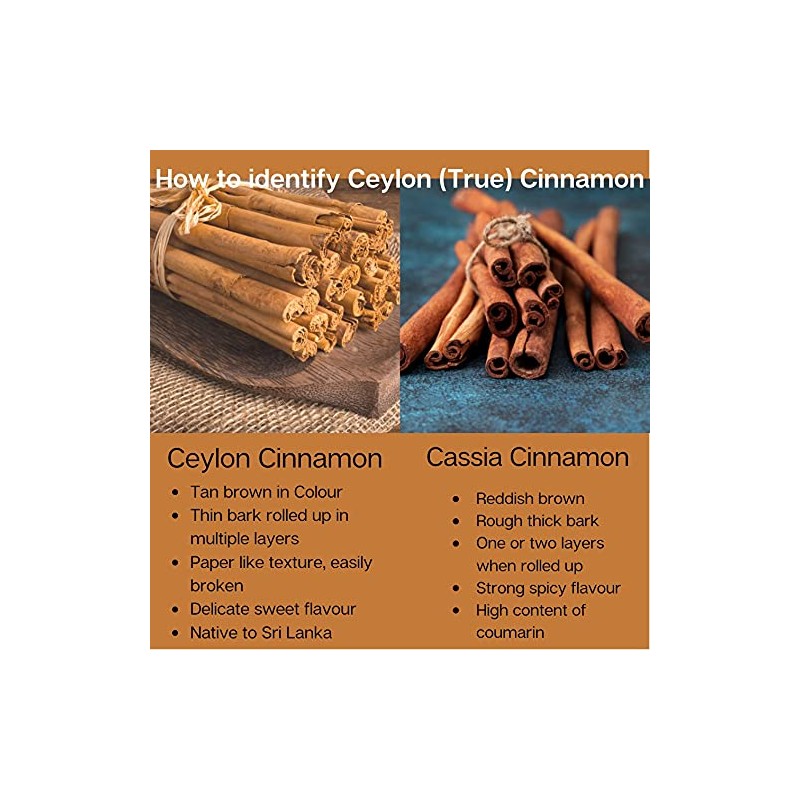 TAPROBANE EXOTICA Premium Quality Ceylon Cinnamon Quills (Sticks) C5 Special