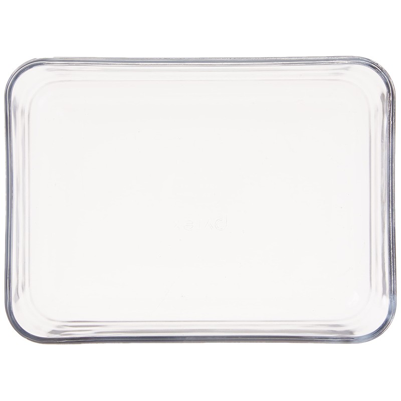 Pyrex 3-Cup Single Rectangular Glass Food Storage Container with Lid,