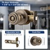 STARPY Antique Brass Door Knob Interior with Non Locking for