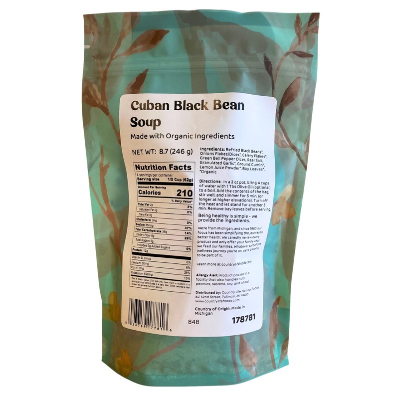 Black Bean Soup, Cuban, 8.7 oz
