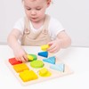 Geometric shapes puzzle board