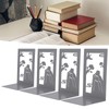 4 Pcs Metal Bookends Anti Slip Exquisite Beautiful Unique Design