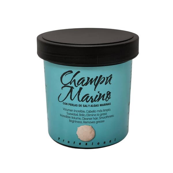 Salt shampoo formulated based on sea salt that provides shine,