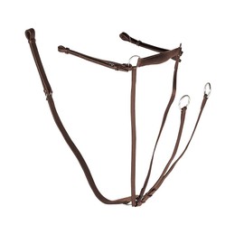 Gallop Economy Leather Breastplate Martingale, Pony Size, Brown