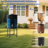 Rain Barrel Stand Heavy-Duty Stainless Steel- Supports 45/50/55 Gallon Plastic
