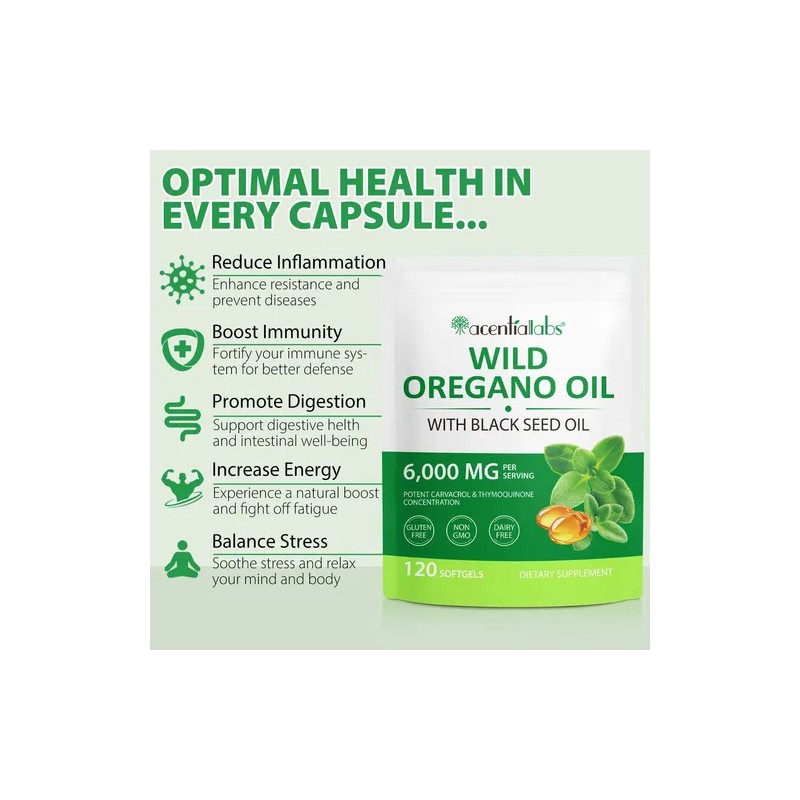 Flasture Aceite De Orégano Y Semilla Negra 240 Cápsulas