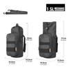 Rhinowalk Motorcycle Water Bottle Holder Bag Tactical Pouch with Drawstring