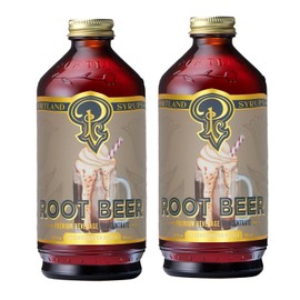 Portland Syrups Genuine Root Beer Syrup - Premium Beverage Concentrate for Authentic Cocktails, Soda, Ice Cream, Coffee Drinks, and More - 12 oz with 24 Servings (Pack of 2)