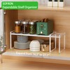 SOFRON Expandable Cabinet Storage Shelf Stackable Organizer Rack for Kitchen