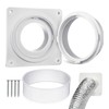 Dryer Vent Connector Kit,Dryer Vent Wall Plate for 4 inch