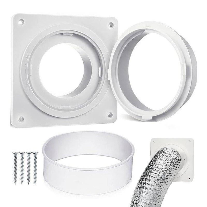 Dryer Vent Connector Kit,Dryer Vent Wall Plate for 4 inch