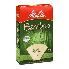 Melitta 63118 #4 Bamboo Filters 80 Count