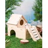 Sirvarni Hamster Hideout Cage Accessories - Hamster House and Habitat
