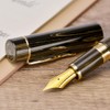 Asvine C2000 Germany Cumberland Ebonite Pluma Estilográfica Número 8 Plumín