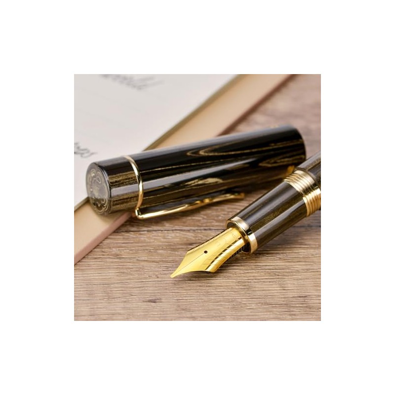 Asvine C2000 Germany Cumberland Ebonite Pluma Estilográfica Número 8 Plumín